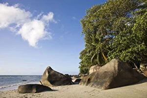 Images Dated 20th November 2009: Seychelles, Mahe Island, Beau Vallon, beachfront