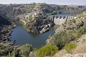 International Prints: Shared hydroelectric EDPdam at Miranda on Rio Doura on Spanish Portuguese border