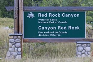 Images Dated 8th August 2015: Sign Red Rock Canyon