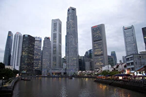 Center Gallery: Singapore. Singapore harbor and views of