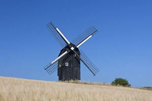 Images Dated 16th October 2018: Skabersjoe windmill - Skane - Sweden Date: 16-Oct-18
