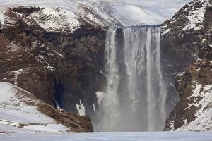 Latest images December 2016 Gallery: Skogafoss Waterfall (63m high) in winter