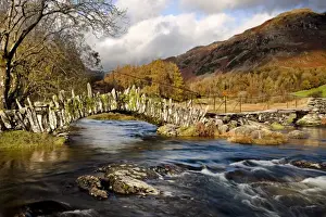 Bridge Prints: Slaters Bridge in Little Langdale - November - Lake District - England