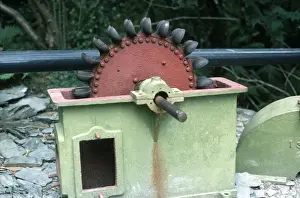 Industry Prints: Small Pelton wheel hydro turbine NCAT Mid Wales UK