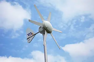 Energy Prints: Small Rutland 913 pole mounted wind turbine - Stratford Racecourse Warwickshire UK