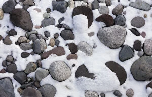 Snow and rocks, Mt. Rainier National Park