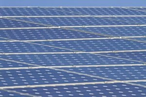 Images Dated 25th December 2009: Solar Panels - A roof covered with photovoltaic solar panels. England, UK