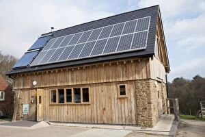 Alternative Gallery: Solar thermal and PV panels on roof of sustainable