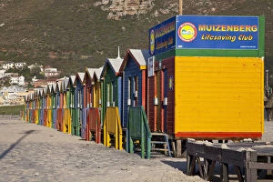 South Cape Town. Brightly colored beach