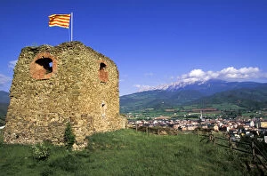 Flag Gallery: Spain, Catalunya, La Seu d'Urgell. Castle