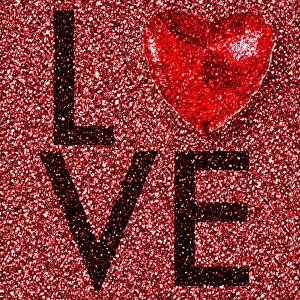 Sparkly red heart background Sparkly red heart