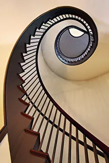 Hill Gallery: Spiral stairway, Shaker Village of Pleasant Hill, Kentucky