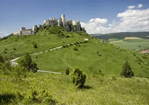 Slovakia Prints: Spissky Hrad Castle. World Heritage site. Slovakia