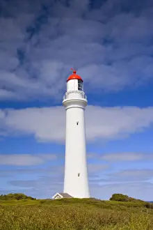 Lighthouses Prints: Split Point Lighthouse - a beautiful lighthouse sitting on top of a cliff along the Great Ocean Road - Aireys Inlet