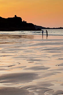 Orange Gallery: St Ives - beach at sunset