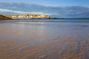 St Ives - Porthminster beach in foreground - Cornwall - UK