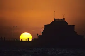 Piers Prints: St Kilda Pier at sunset Melbourne, Victoria, Australia JLR00141