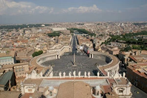 St Peter's square at the Vatican. Built