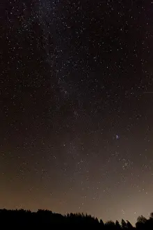 Light Prints: Stars at night - Milky Way in winter - Lower Saxony - Germany