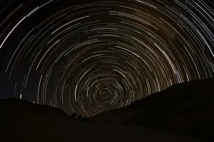Startrails near the Brandberg Mountain - Damaraland - Namibia - Africa