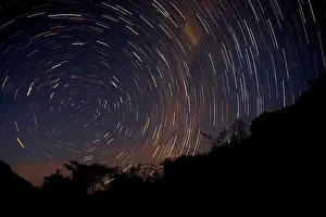 Stars Prints: Startrails near the Brandberg Mountain - Damaraland - Namibia - Africa