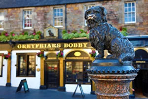 Scotland Gallery: Statue of Greyfriars Bobby the famous Skye Terrier