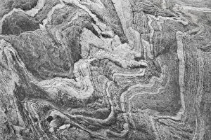 Abstracts Gallery: Structures at a granite stone at glacier Gullybreen