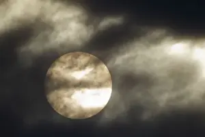 Sun and Clouds Lake Kerkini Greece LA005543