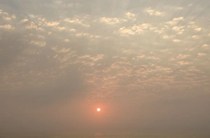 Images Dated 5th October 2008: Sun setting over the Atlantic ocean - with dunes in the foreground