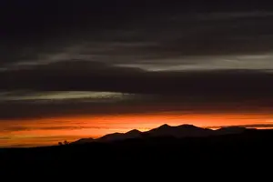 Ptrotected Area Prints: Sunrise over the Henry Mountains, from Capitol Reef National Park, Utah