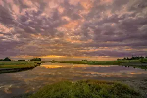 Tranquil Prints: Sunrise on slough of Silver Salmon Creek