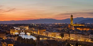 Sunset over Florence, Tuscany, Italy
