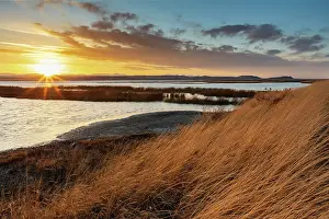 Range Prints: Sunset skies at Freezeout Lake Wildlife Management Area near Choteau