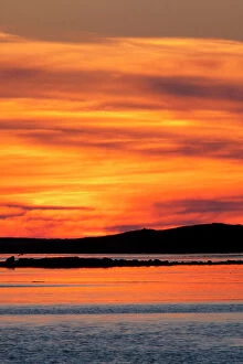 Tranquillity Collection: Sunset - Sunset over the sea. North Uist, Outer Hebrides, Scotland, UK