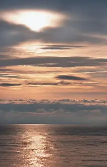 Thunder Prints: Sunset with thunder-clouds North sea, Belgium