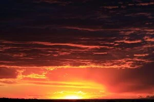 Images Dated 3rd April 2009: Sunset. Valdes peninsula - Argentina