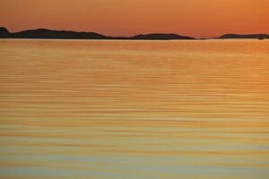 Images Dated 29th July 2008: Sunset over water - Lauvsnes - Flatanger - Norway