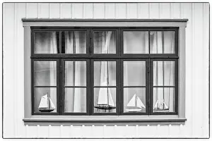 Village Prints: Sweden, Bohuslan, Fjallbacka, village house detail Date: 02-06-2019