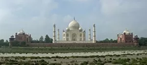 Taj Mahal - view across the Yamuna - dry river bed