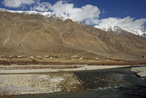 Images Dated 25th November 2007: Tajikistan - cottages in Pamir mountain - Murgab