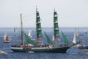 Images Dated 13th September 2008: Tall Ships Regatta - Alexander von Humboldt Funchal 500 - Pendennis Point Falmouth Cornwall UK