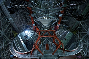 Images Dated 17th September 2008: Telescope - mirrors of large binocular Telescope - Mt Graham Observatory - Arizona - USA