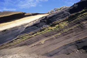 Layers Prints: Tenerife - Stratified lava flows at C. 2000m on slopes of Teide
