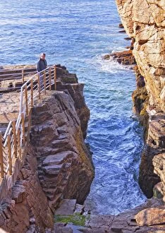 Thunder Hole in Acadia National Park in Maine -