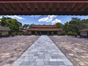 Tomb Prints: Tomb of Minh Mang-Hue-Vietnam - located on the west side of the Perfume River the mausoleum of emperor Minh Mang who
