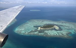 Tonga, South Pacific - Flying over the archipelago