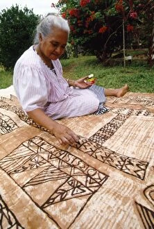 Tonga - tapa cloth painting