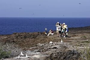 Images Dated 13th April 2005: Tourists - at Genovesa Island