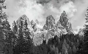 Images Dated 10th August 2021: Tschamin Valley, Valle di Ciamin, in the Rosengarten, Catinaccio mountain range The dolomites are