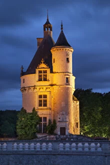 Twilight over the 15th century Guard Tower
